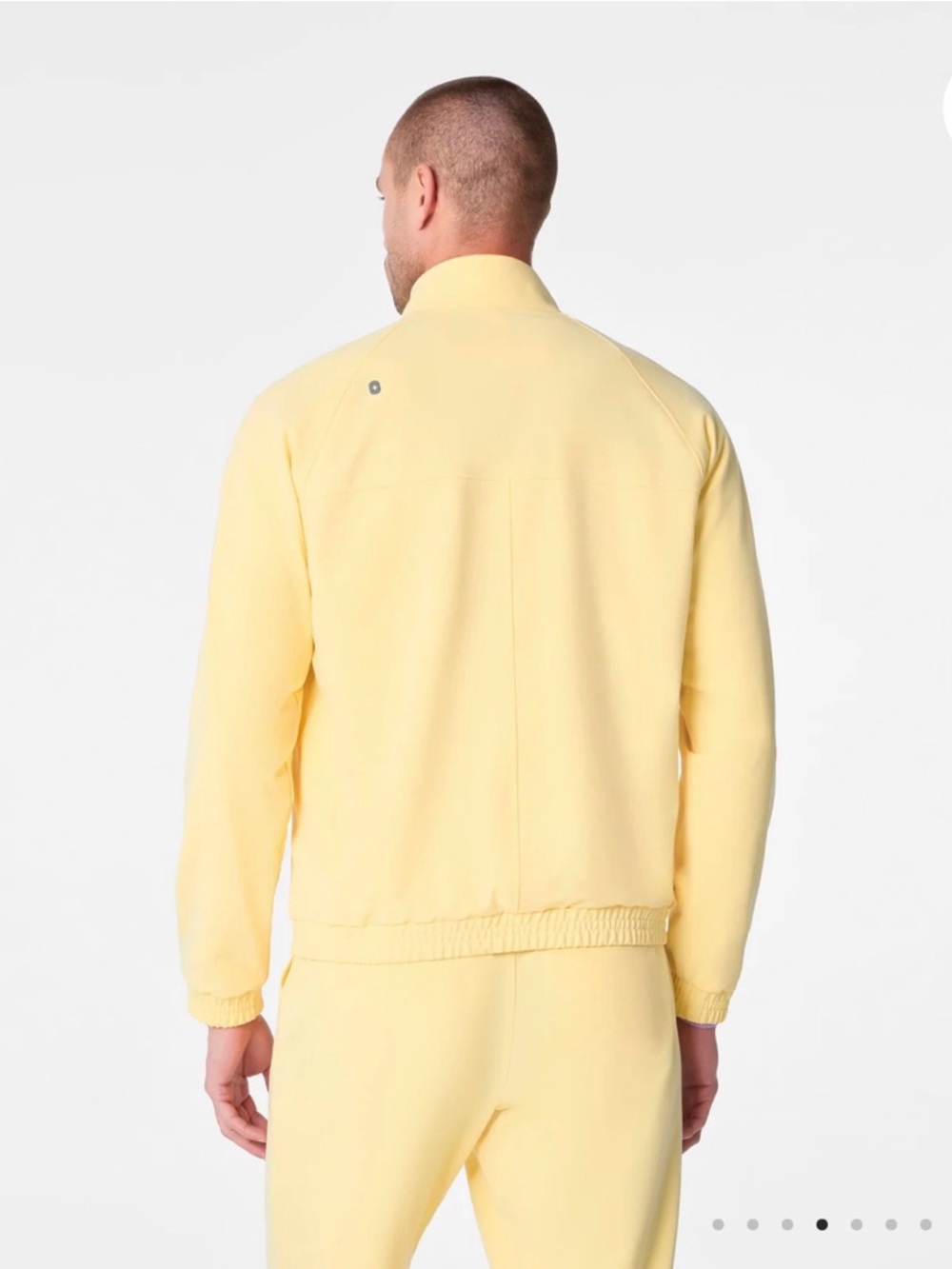 Figs Men Yellow Scrub Jacket - Picture 3 of 3